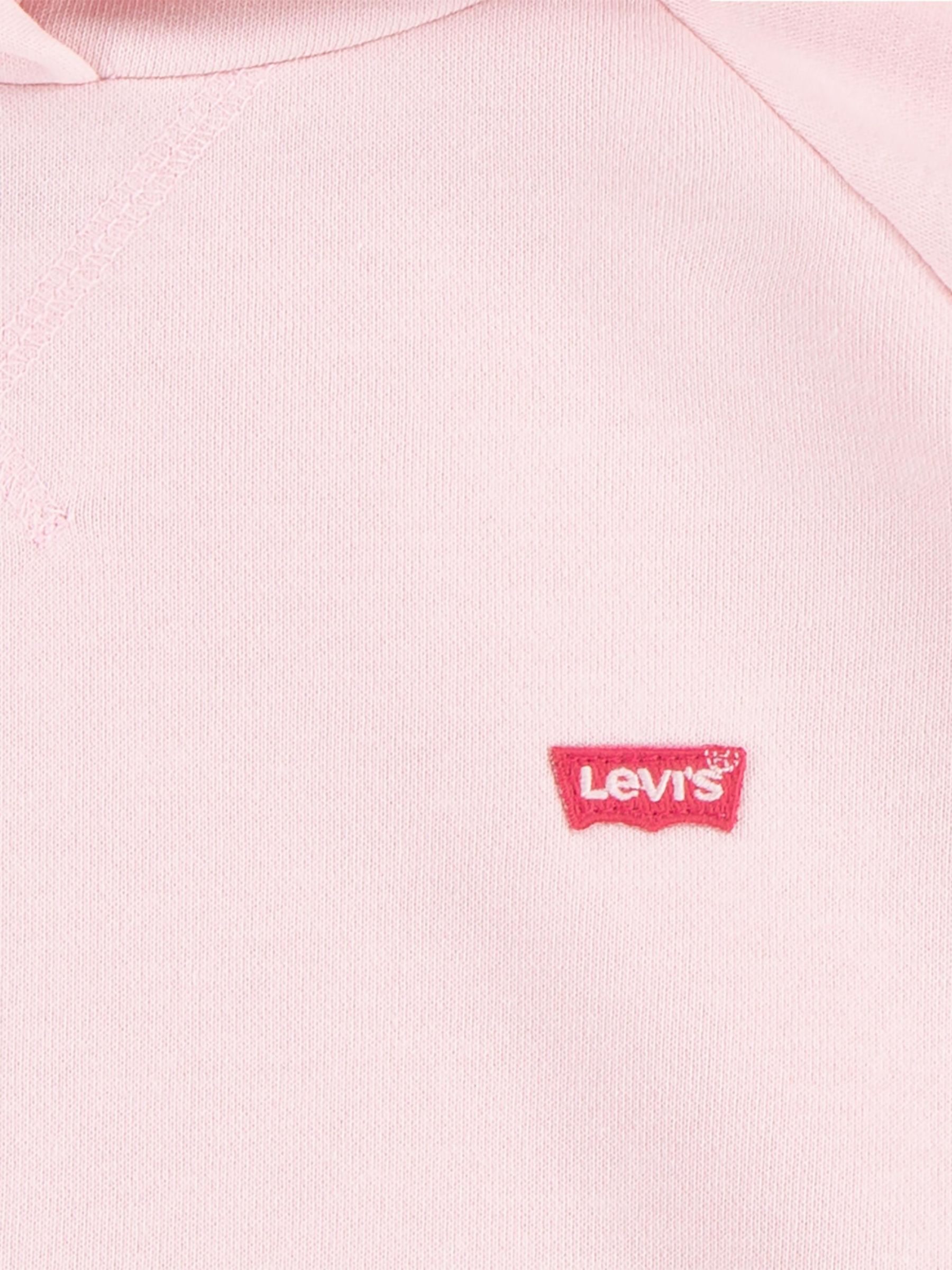 Buy Levi's Kids' Pullover Logo Hoodie, Light Pink Online at johnlewis.com