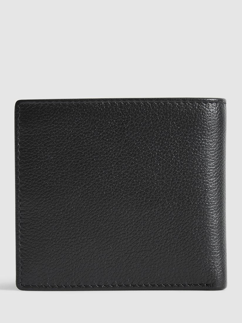 Reiss Cabot Leather Wallet, Black at John Lewis & Partners