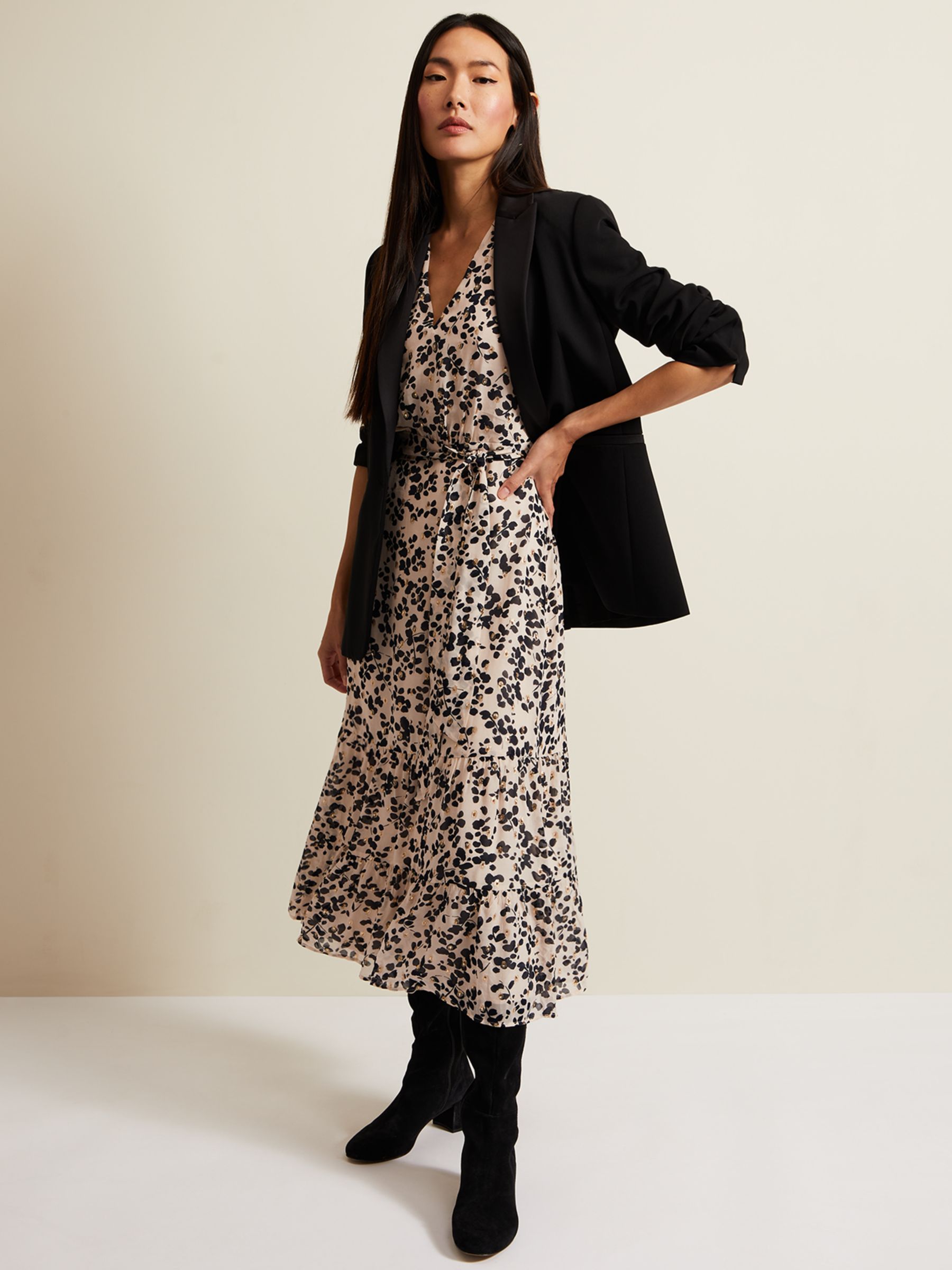 Buy Phase Eight Amy Floral Print Midi Dress, Multi Online at johnlewis.com