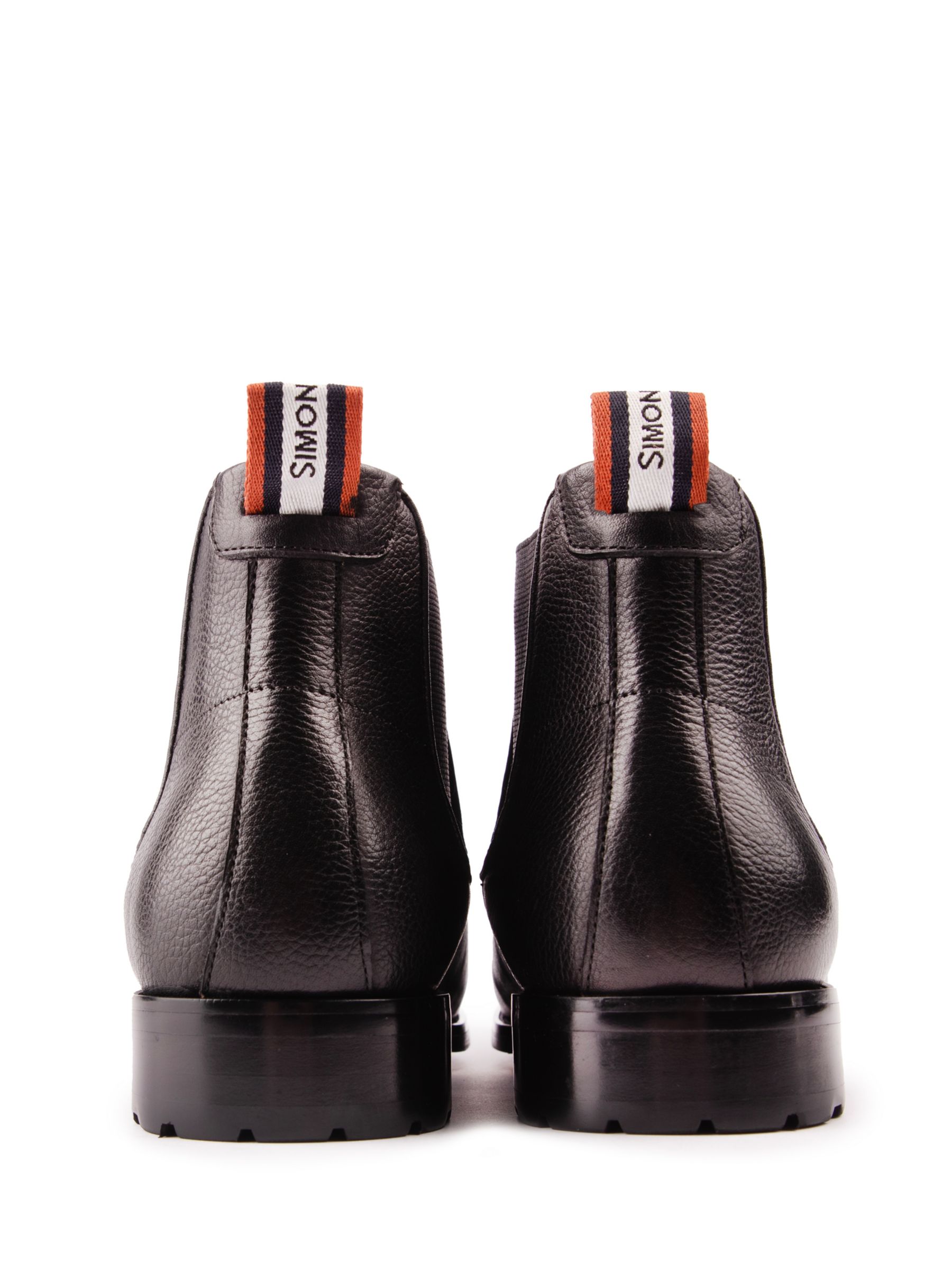 Simon Carter Clover Leather Chelsea Boots, Black, 7