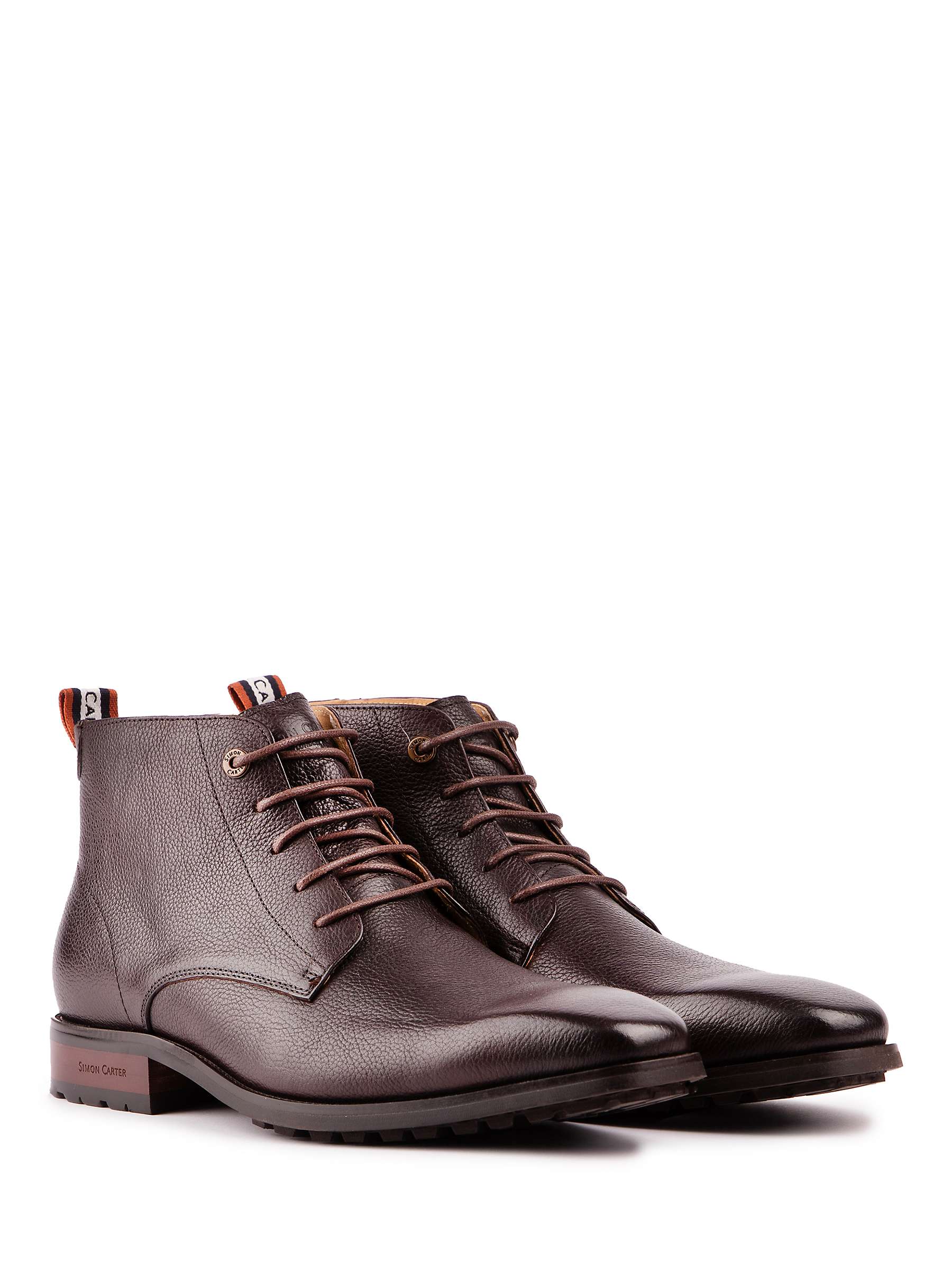 Buy Simon Carter Daisy Leather Chukka Boots, Brown Online at johnlewis.com