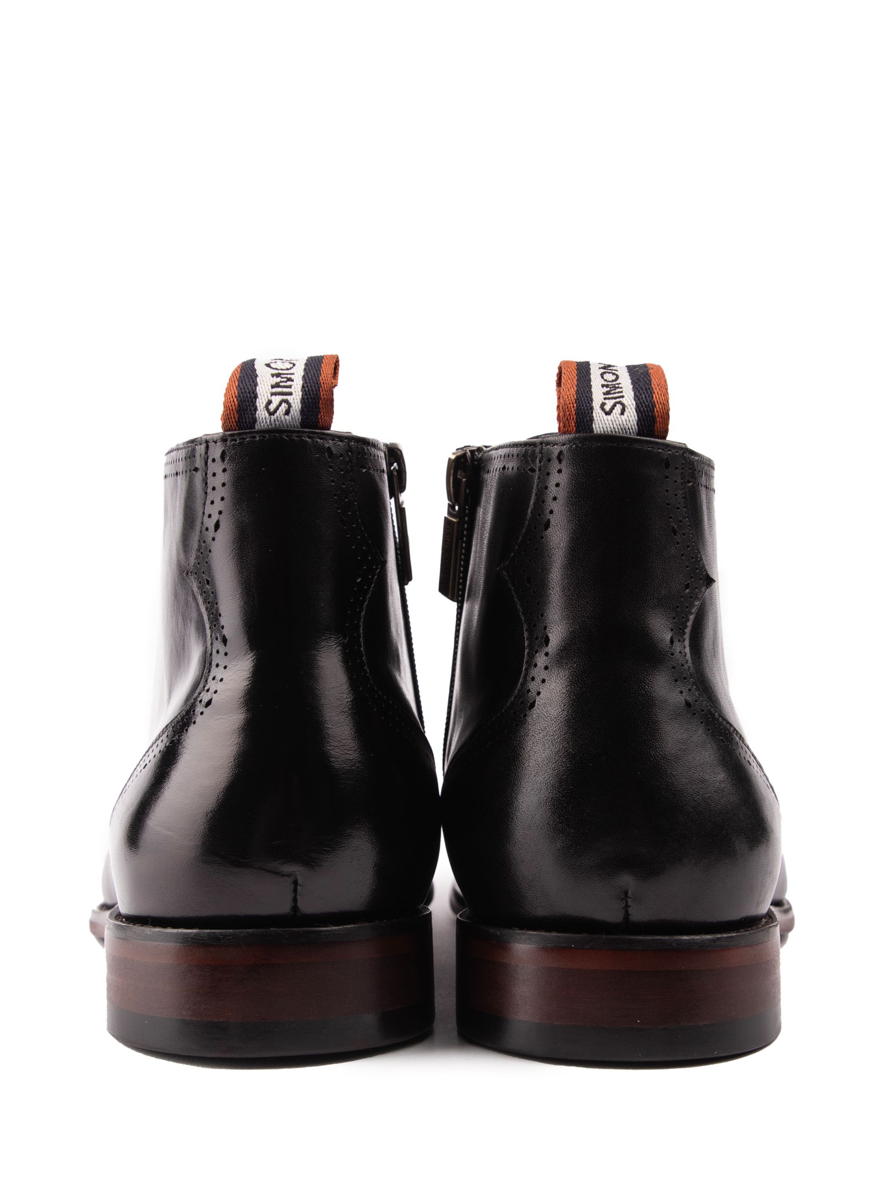 Simon Carter Whisker Leather Chukka Boots, Black, 9