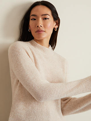 Phase Eight Connie Wool Blend Jumper, Stone