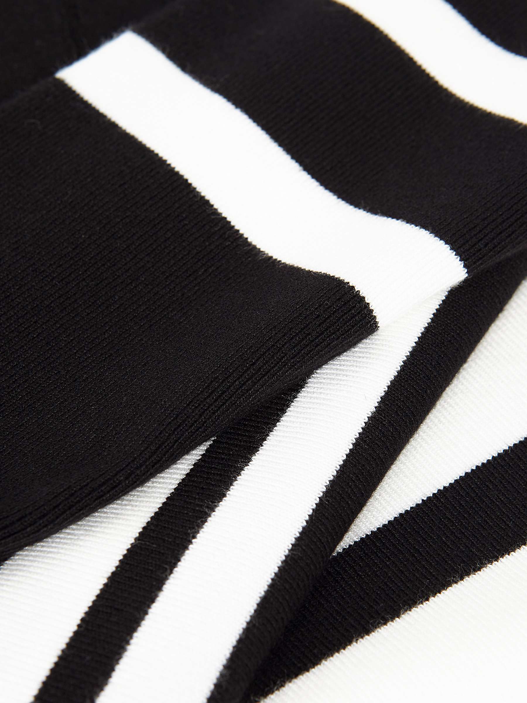 Buy Phase Eight Serena Stripe Jumper, Black/White Online at johnlewis.com