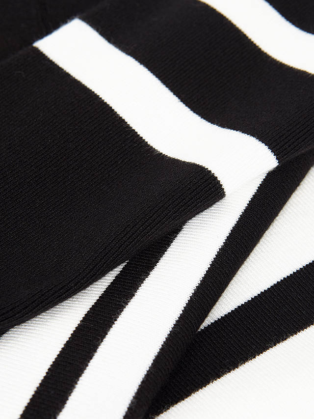 Phase Eight Serena Stripe Jumper, Black/White