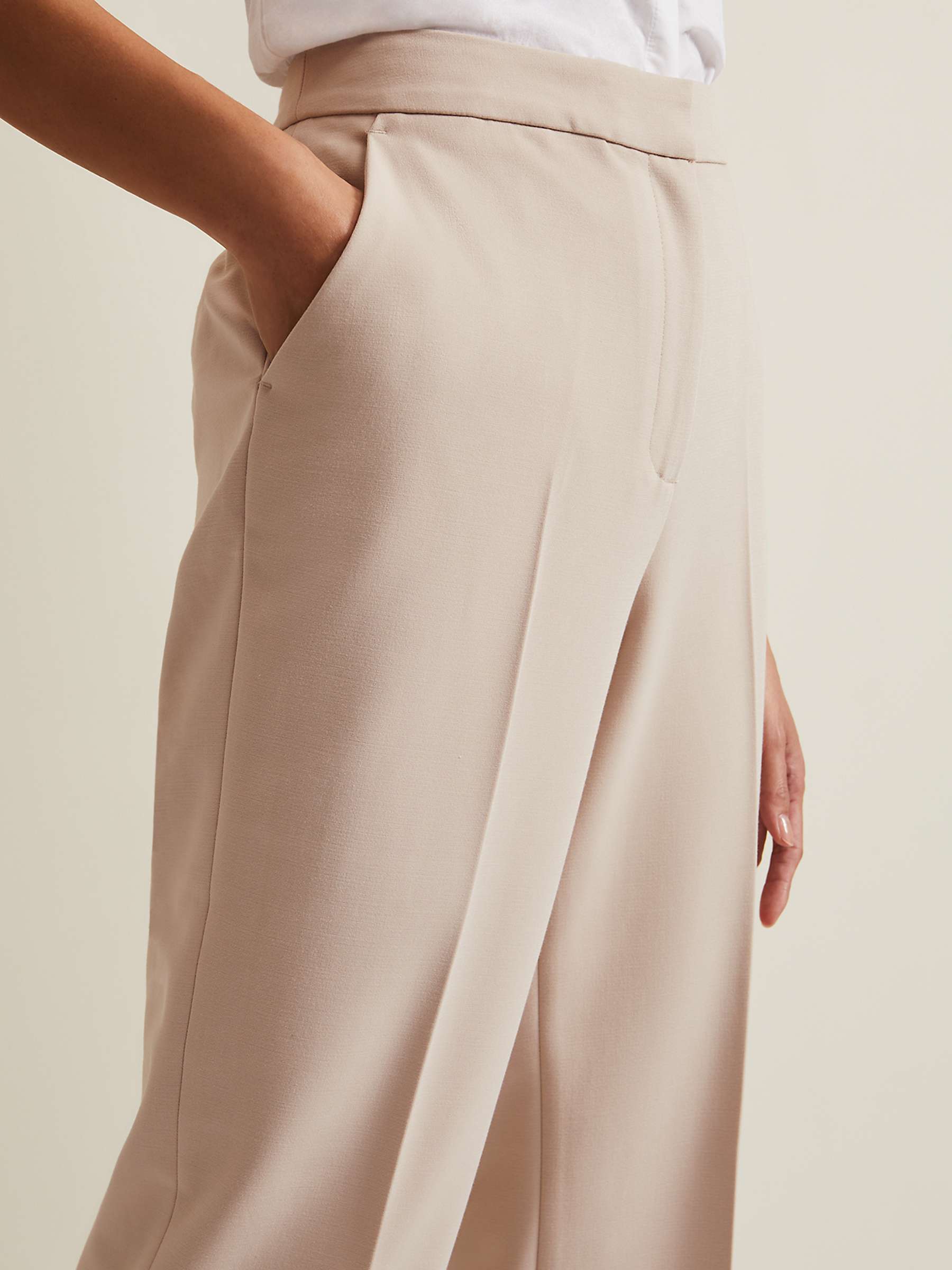 Buy Phase Eight Everlee Cropped Straight Leg Trousers, Stone Online at johnlewis.com