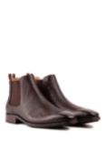 Simon Carter Clover Leather Chelsea Boots, Brown