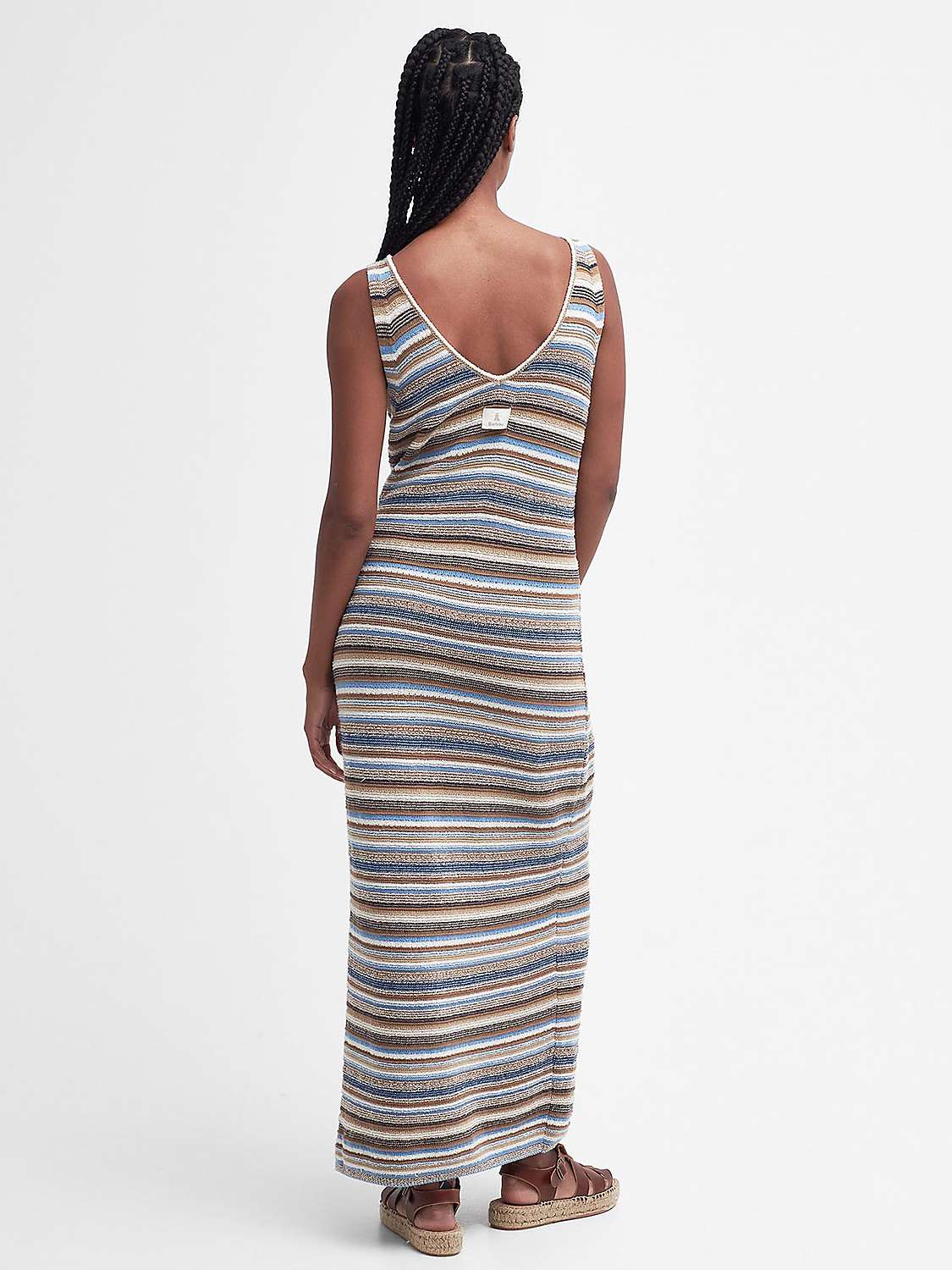 Buy Barbour Blakeney Knitted Maxi Dress, Multi Online at johnlewis.com