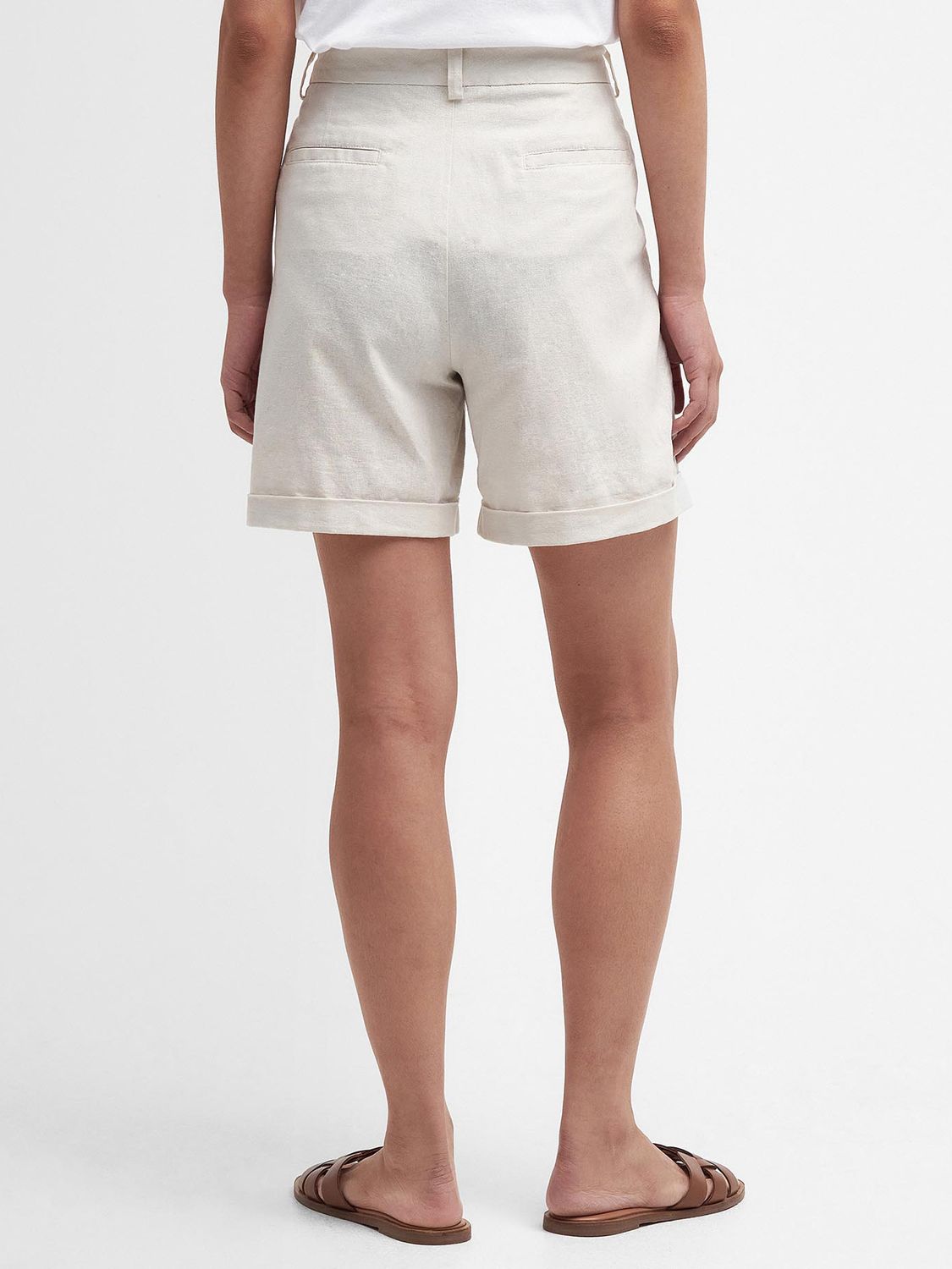 Barbour Daria Linen Blend Shorts, French Oak, 14