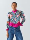 Batsheva x Laura Ashley Grace Emilia Floral Shirt, Pink/Multi, Pink/Multi