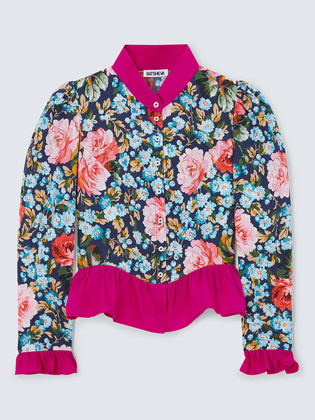 Batsheva x Laura Ashley Grace Emilia Floral Shirt, Pink/Multi
