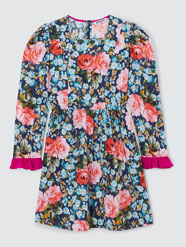 Batsheva x Laura Ashley Prarie Emilia Floral Mini Dress, Pink/Multi