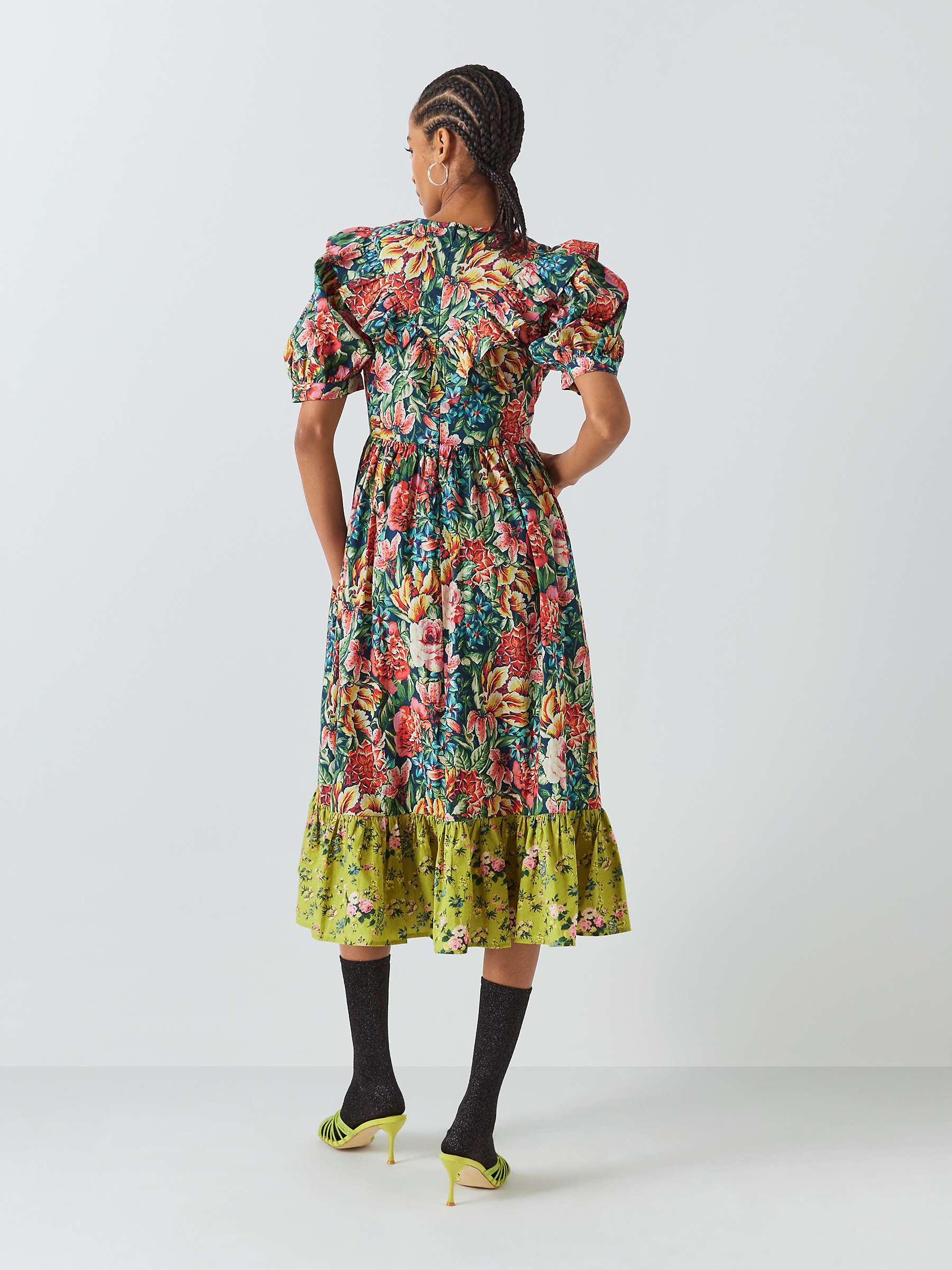 Buy Batsheva x Laura Ashley May Seren Floral Dress, Multi Online at johnlewis.com