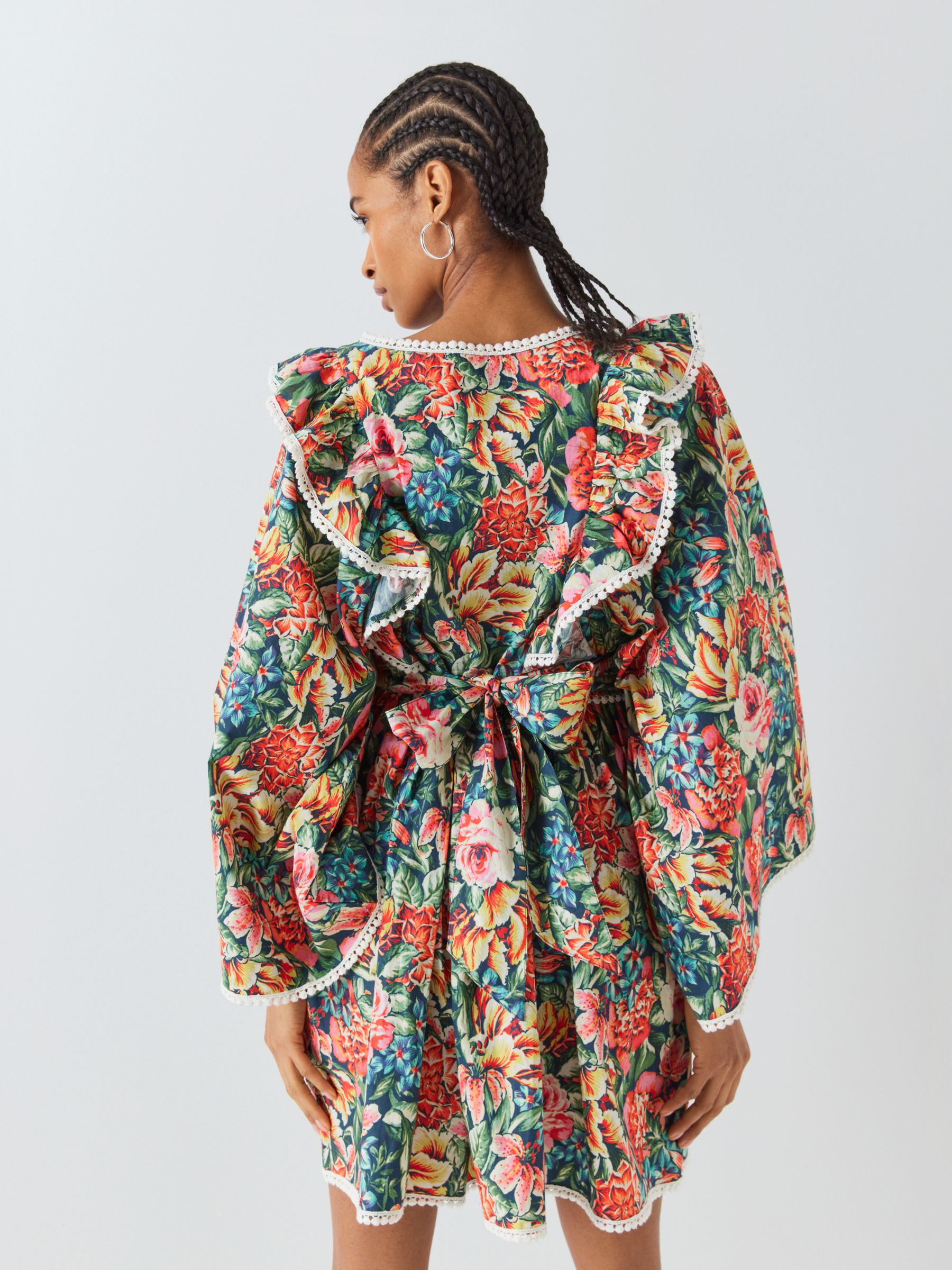 Buy Batsheva x Laura Ashley Rhys Seren Floral Mini Dress, Multi Online at johnlewis.com