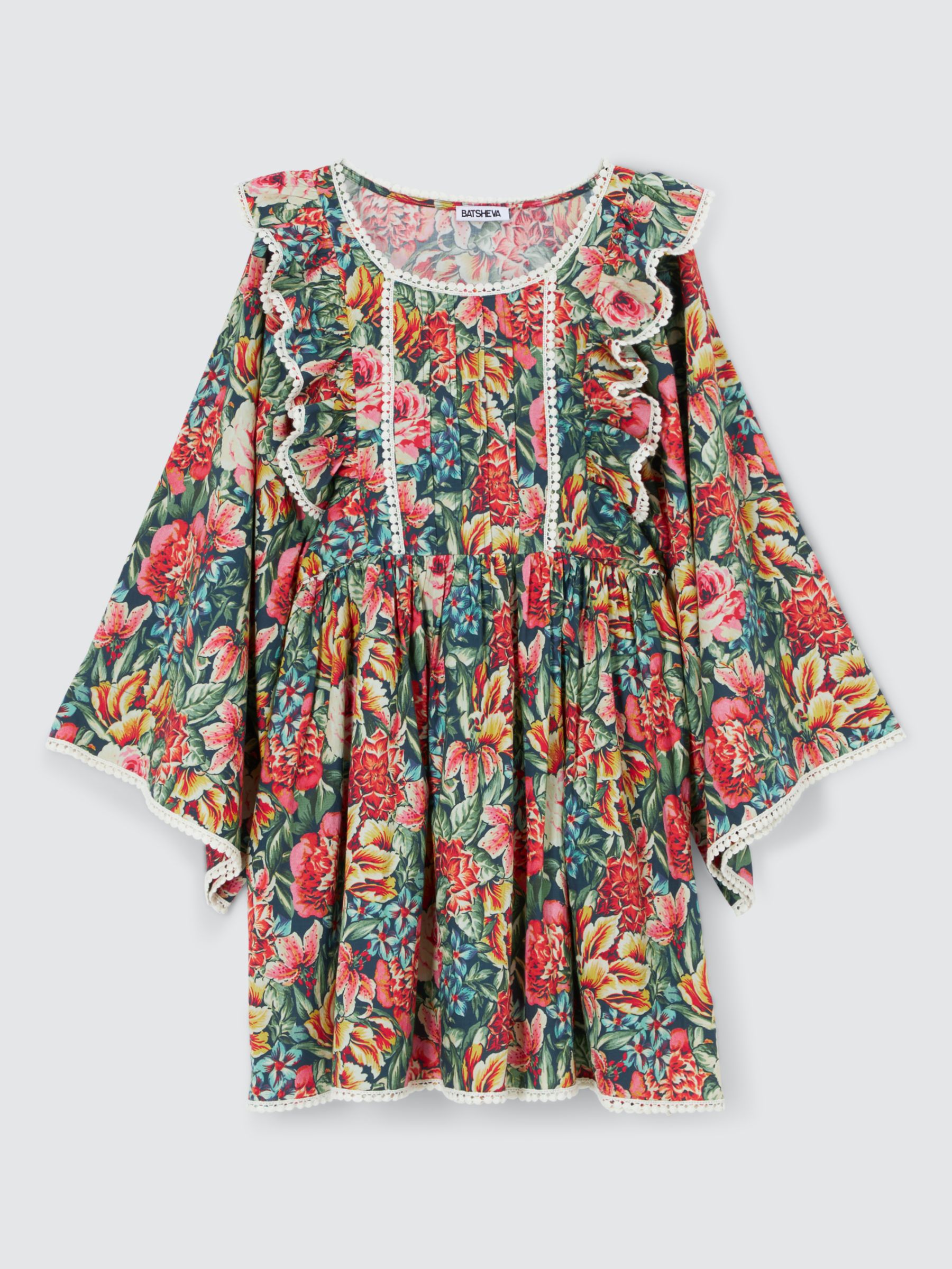 Buy Batsheva x Laura Ashley Rhys Seren Floral Mini Dress, Multi Online at johnlewis.com