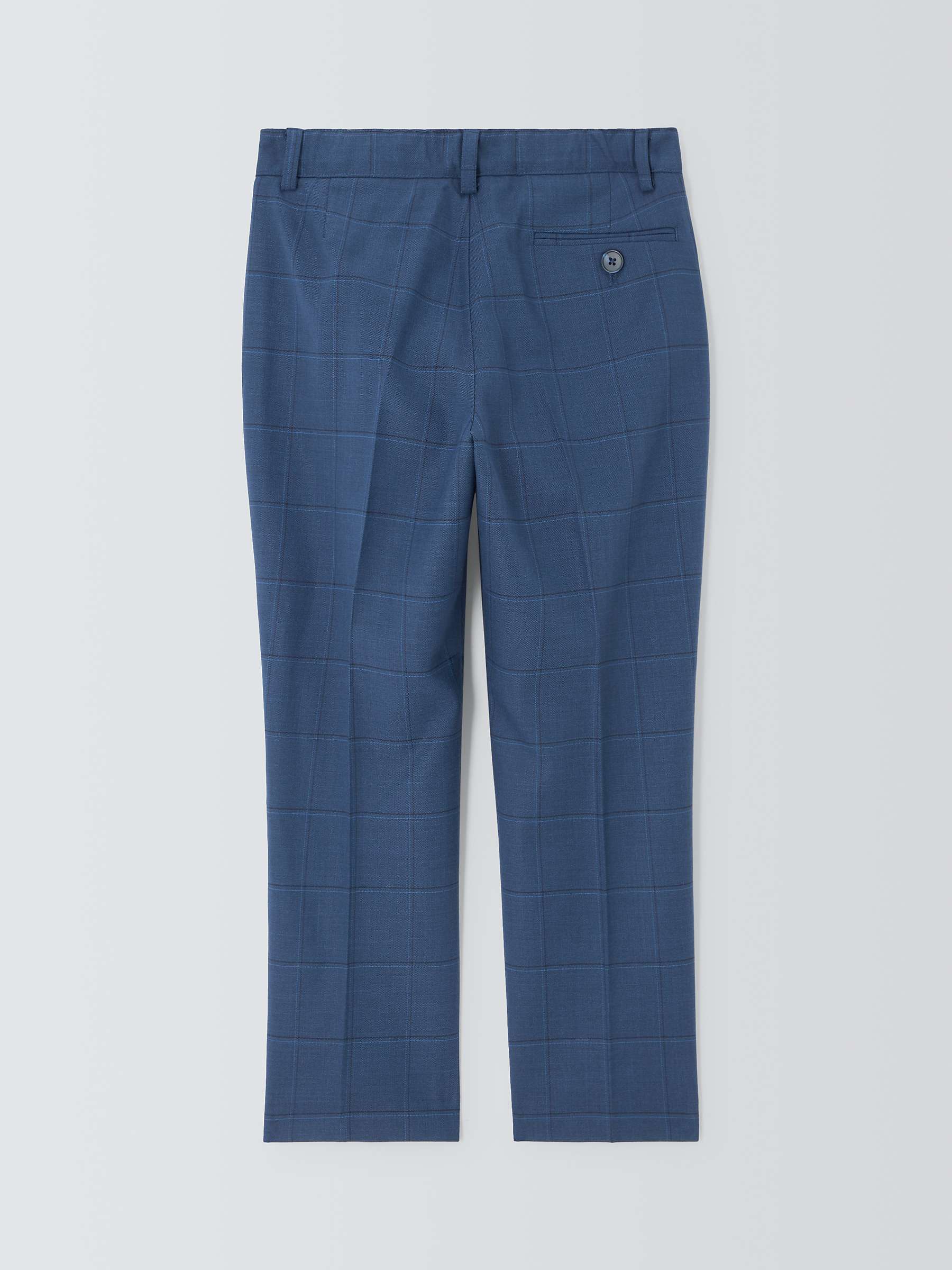 Buy John Lewis Heirloom Collection Kids' Check Suit Trousers, Navy Online at johnlewis.com