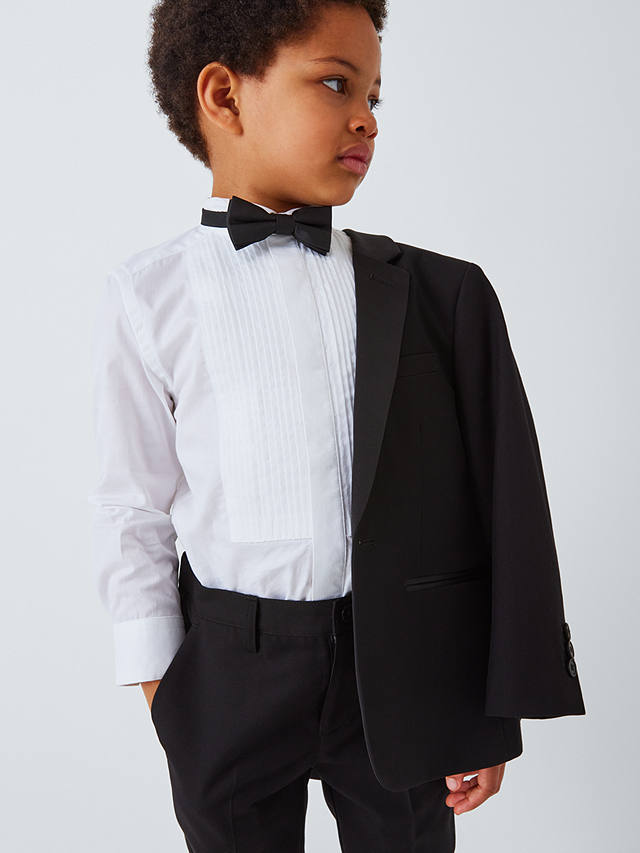 John Lewis Heirloom Collection Kids' Tuxedo Suit Trousers, Black