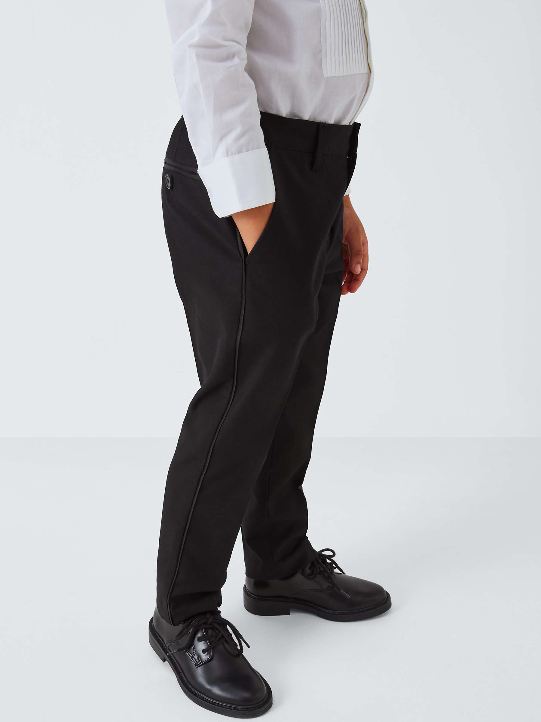 Buy John Lewis Heirloom Collection Kids' Tuxedo Suit Trousers, Black Online at johnlewis.com