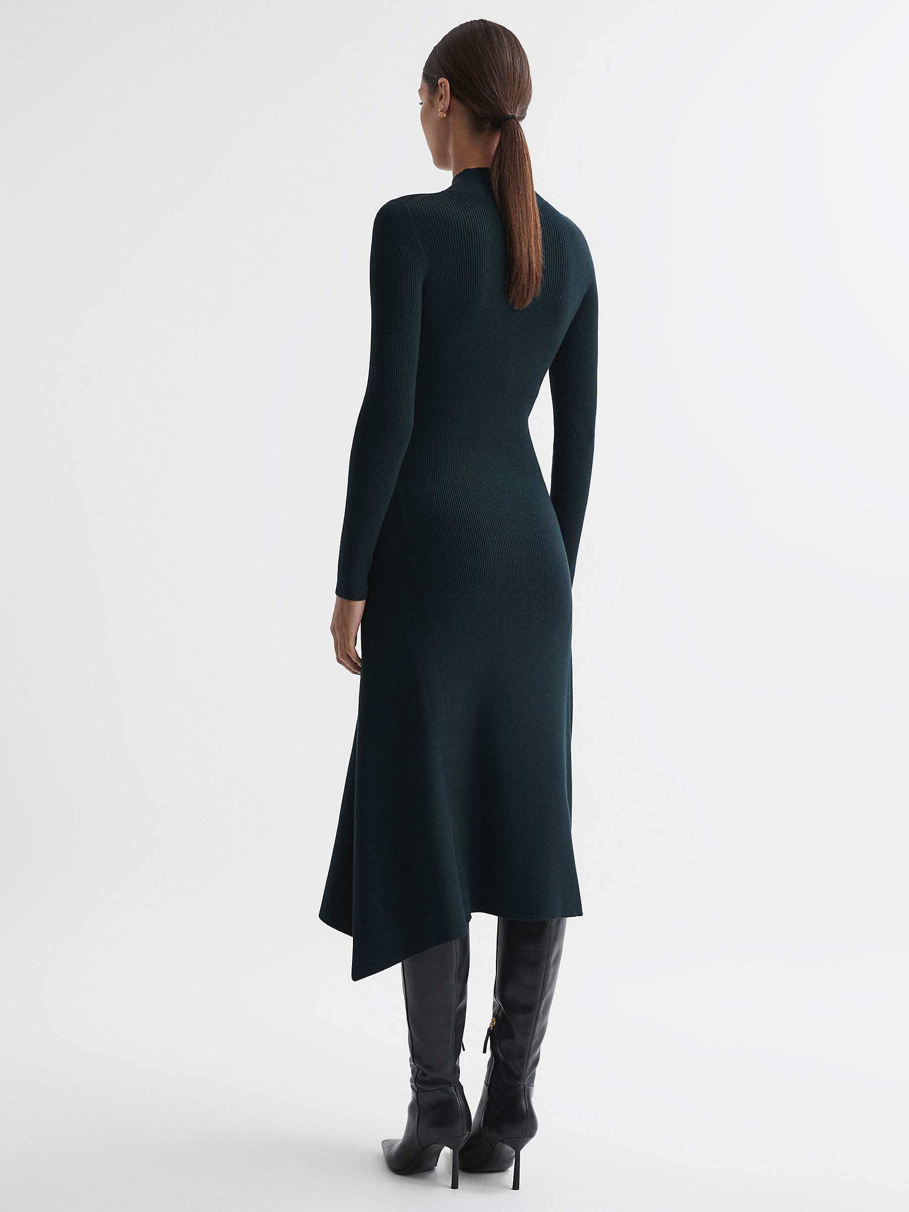 Buy Reiss Chrissy Ribbed Midi Dress Online at johnlewis.com
