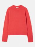 Jigsaw Compact Wool Crew Jumper, Coral