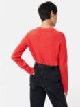 Jigsaw Compact Wool Crew Jumper, Coral