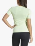 adidas Women's TechFit Short Sleeve Training T-Shirt, Green Spark/White, Green Spark/White