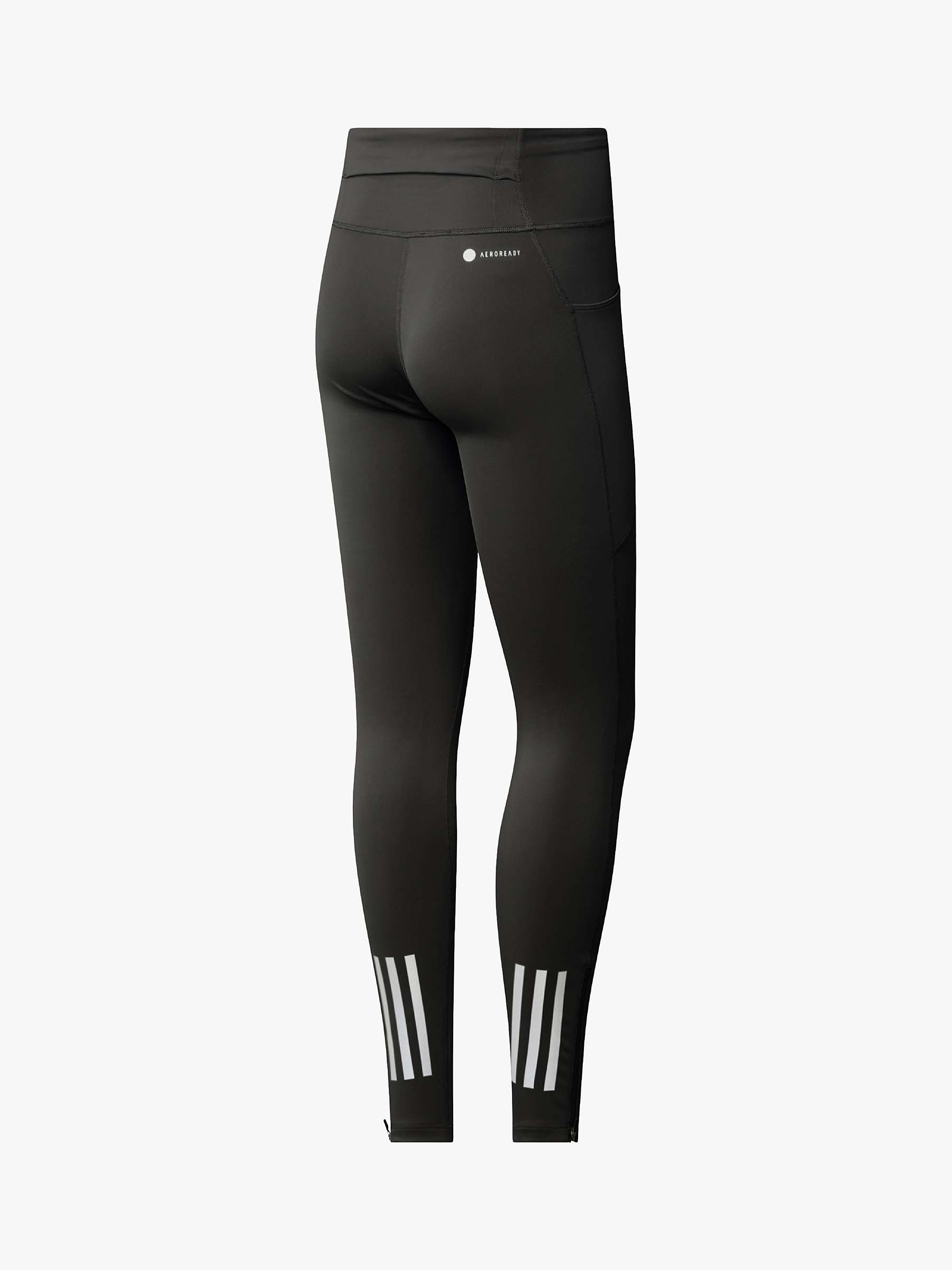 Buy adidas DailyRun Full Length Running Leggings, Black/White Online at johnlewis.com