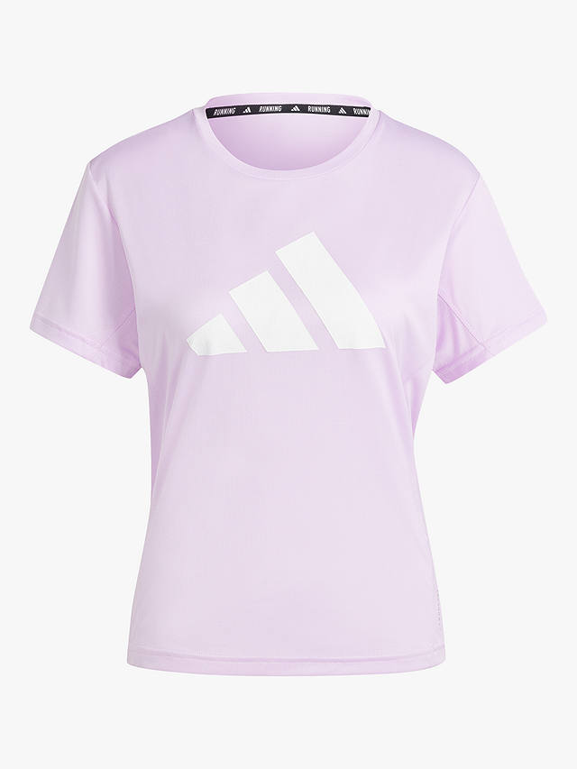 adidas Run It Short Sleeve Running Top, Bliss Lilac