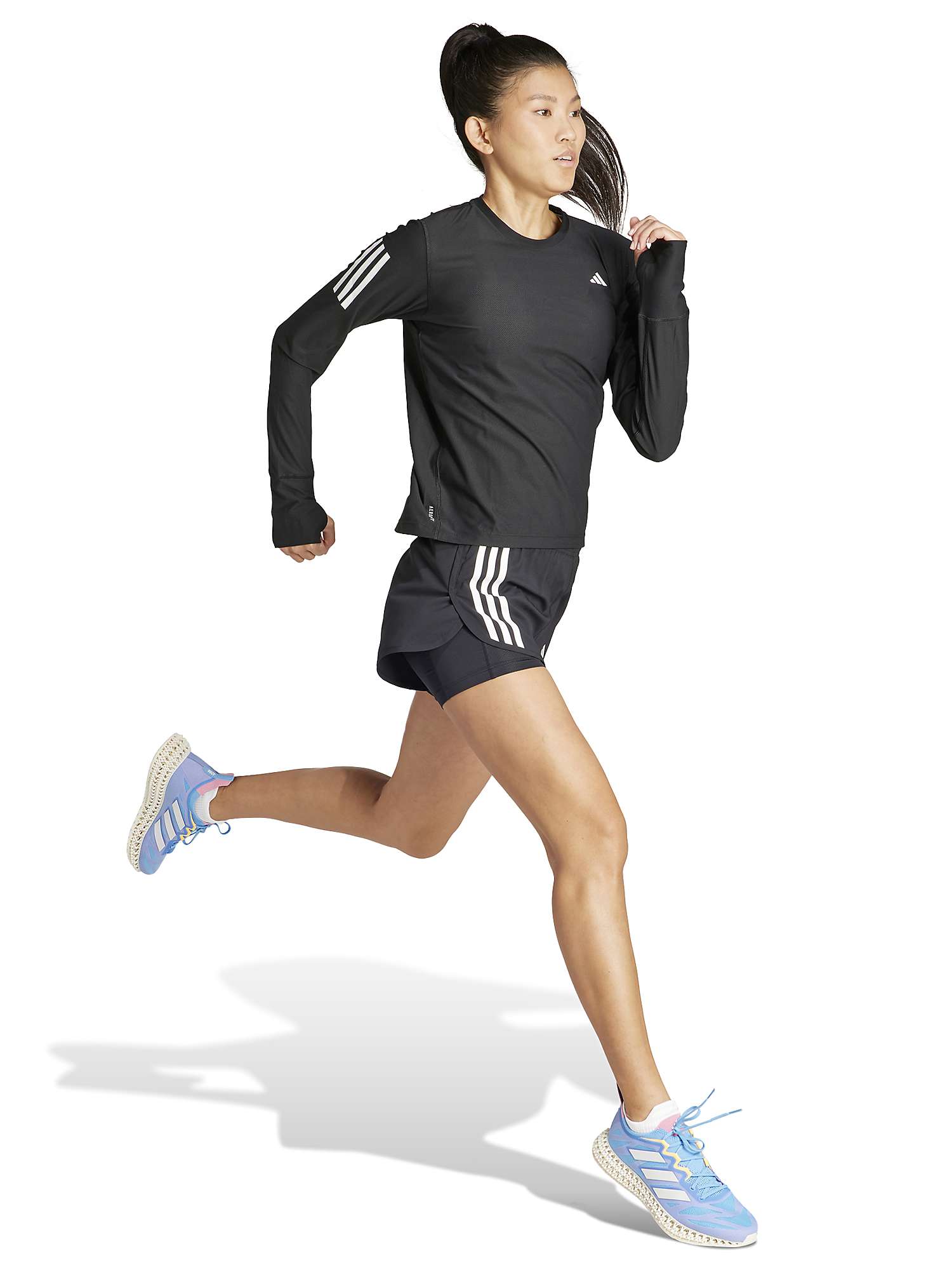Buy adidas Women's Own The Run Long Sleeve Running Top, Black Online at johnlewis.com