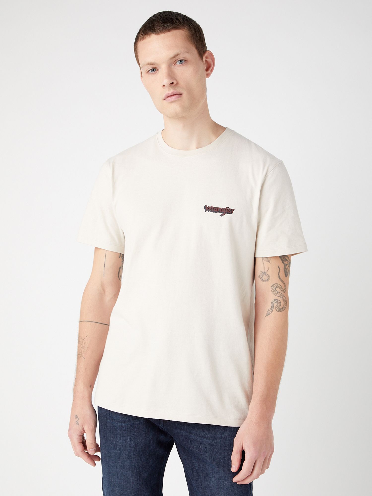 Wrangler Short Sleeve Logo T-Shirt, Rainy Day, M