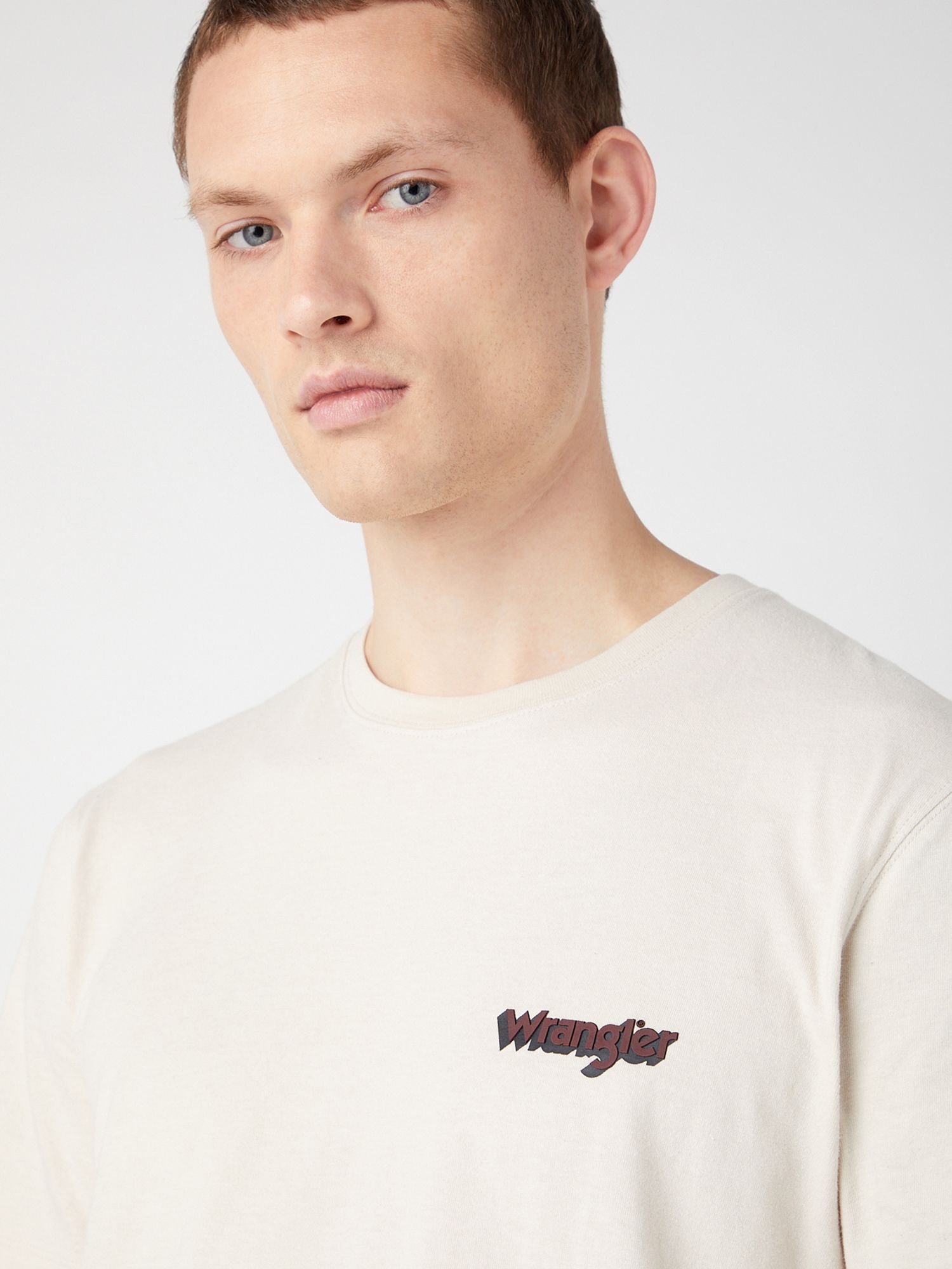 Wrangler Short Sleeve Logo T-Shirt, Rainy Day, M