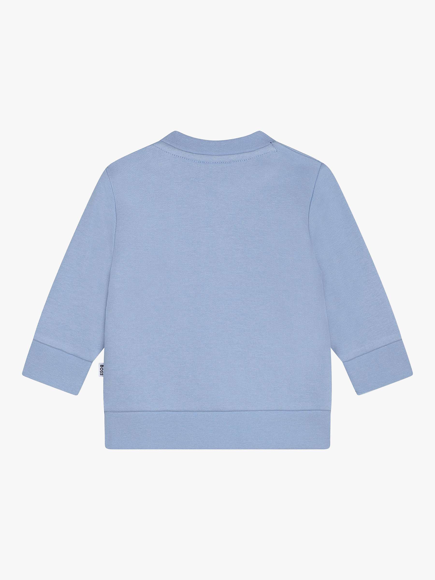 Buy BOSS Baby French Terry Jumper, Blue Online at johnlewis.com