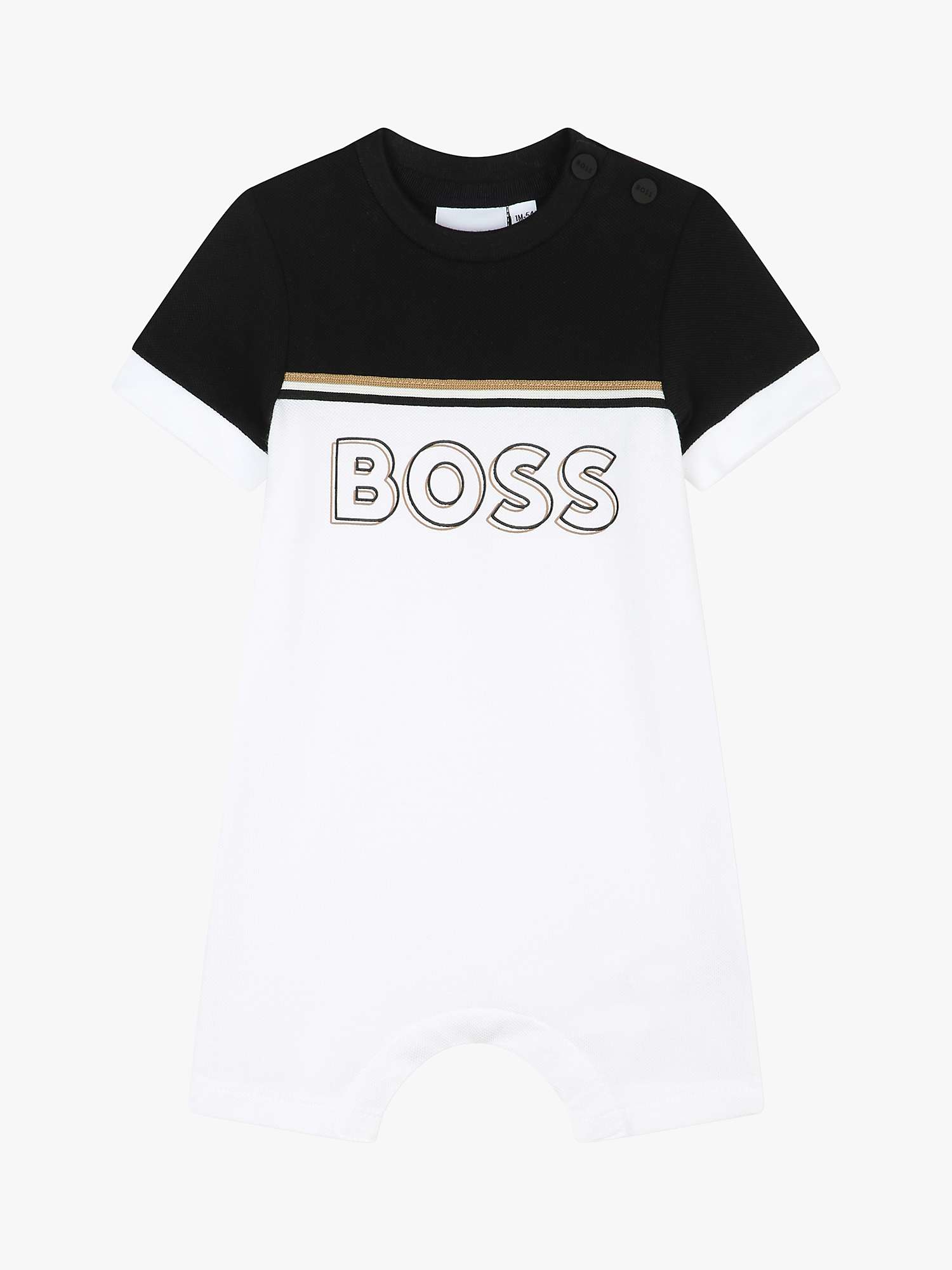 Buy BOSS Baby All In One, White/Black Online at johnlewis.com