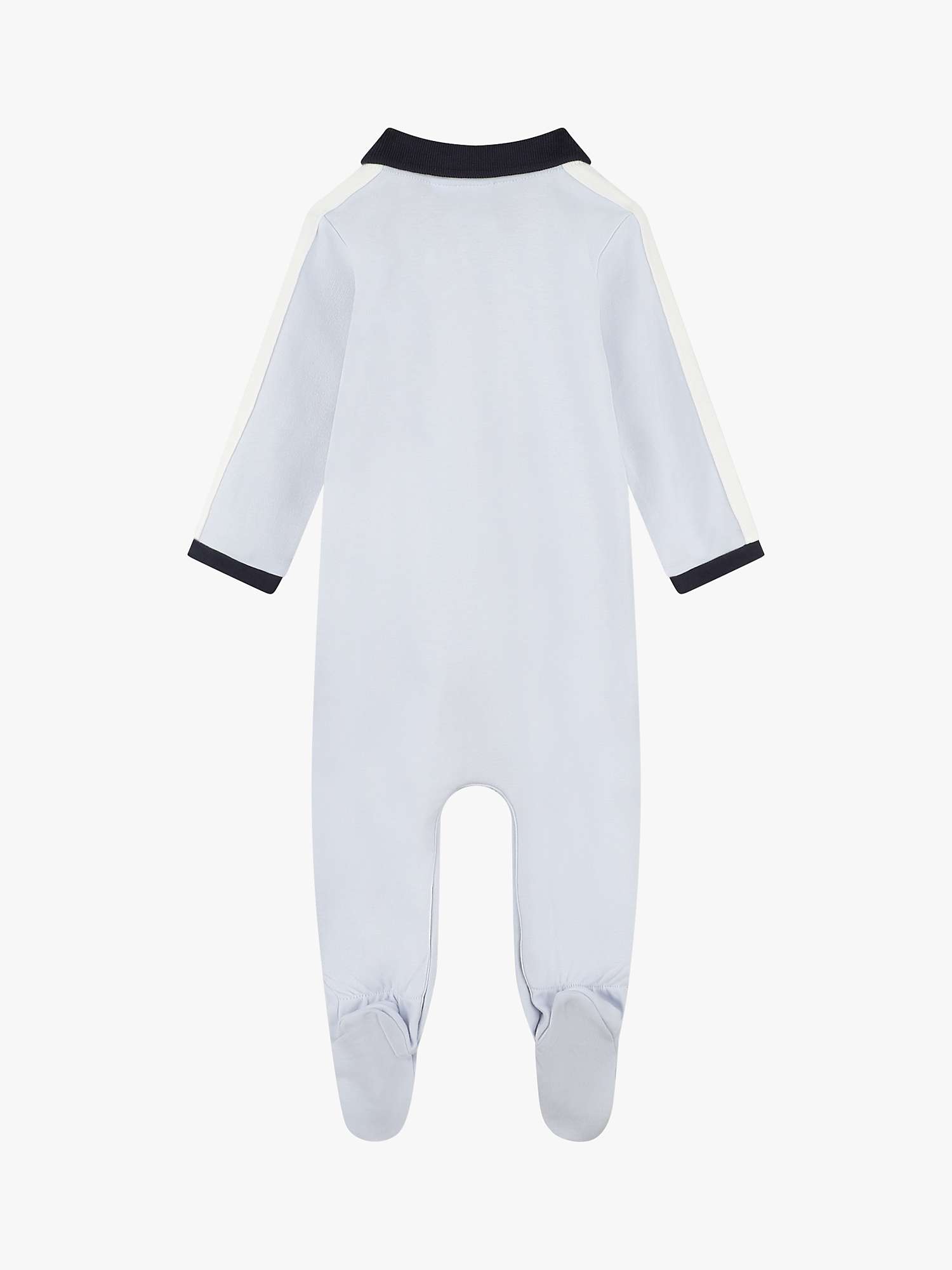 Buy BOSS Baby Interlock Sleepsuit, White Online at johnlewis.com