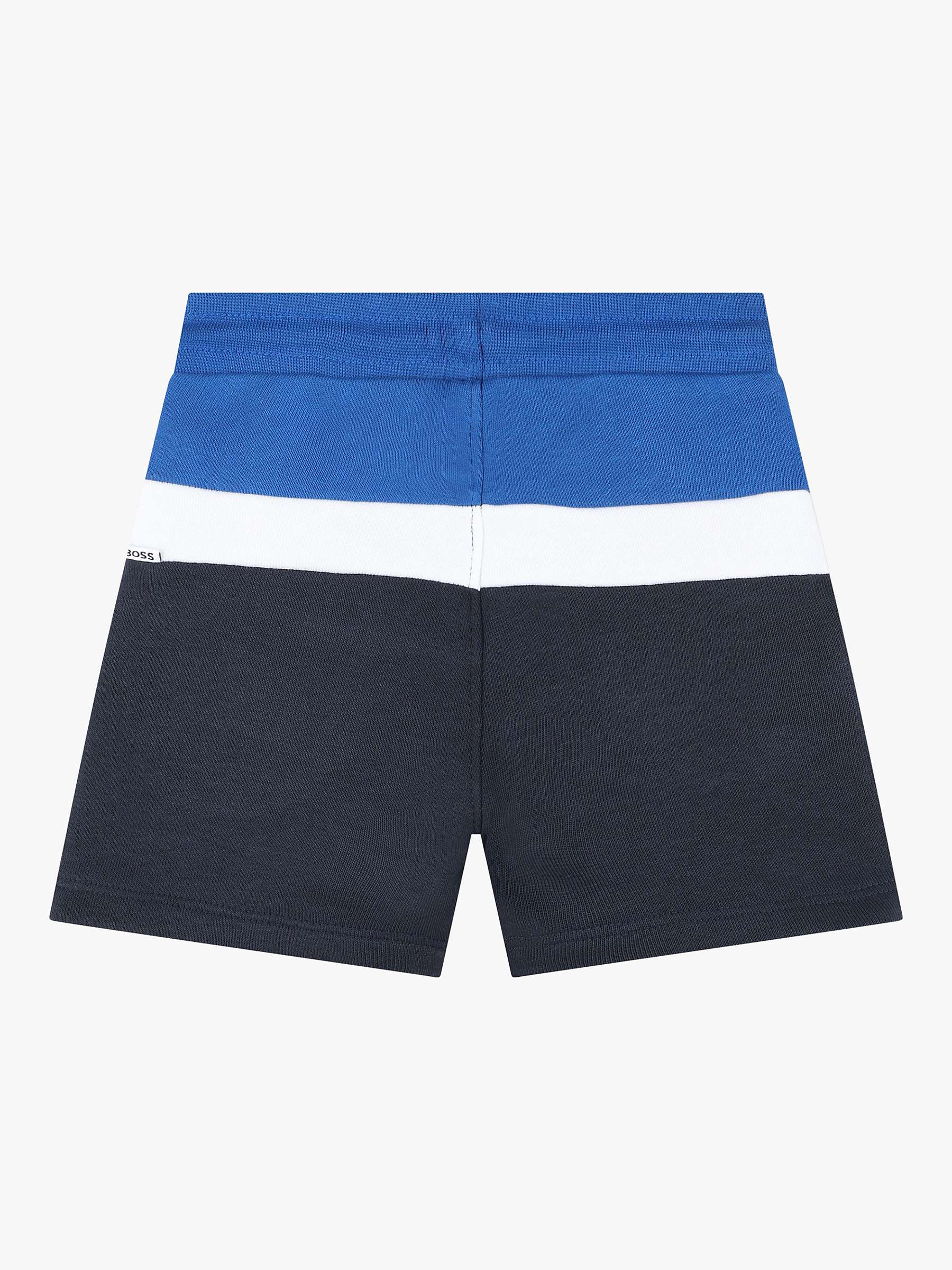 Buy BOSS Baby Bermuda Shorts, Blue/Multi Online at johnlewis.com