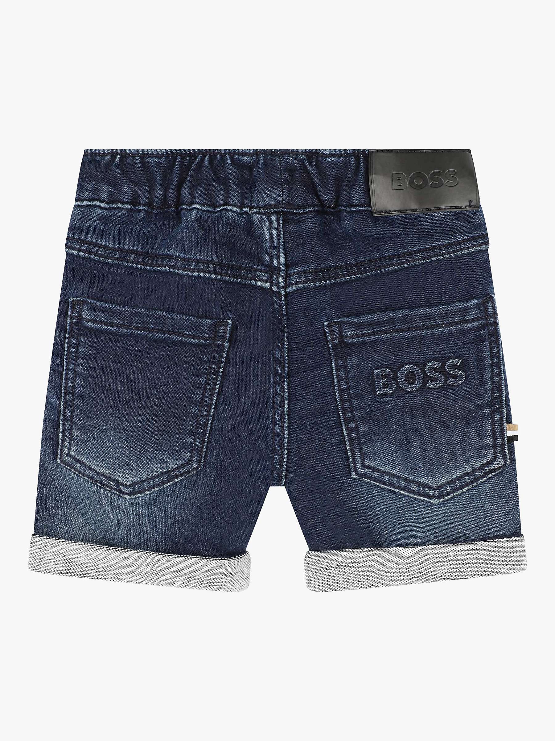 Buy BOSS Baby Denim Shorts, Blue Online at johnlewis.com