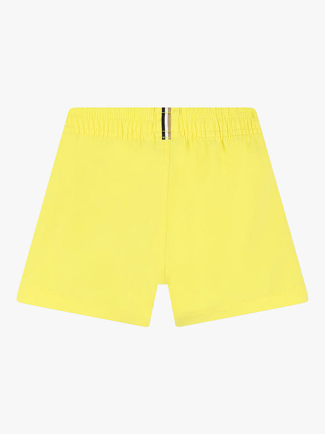 BOSS Baby Logo Drawstring Swim Shorts, Yellow