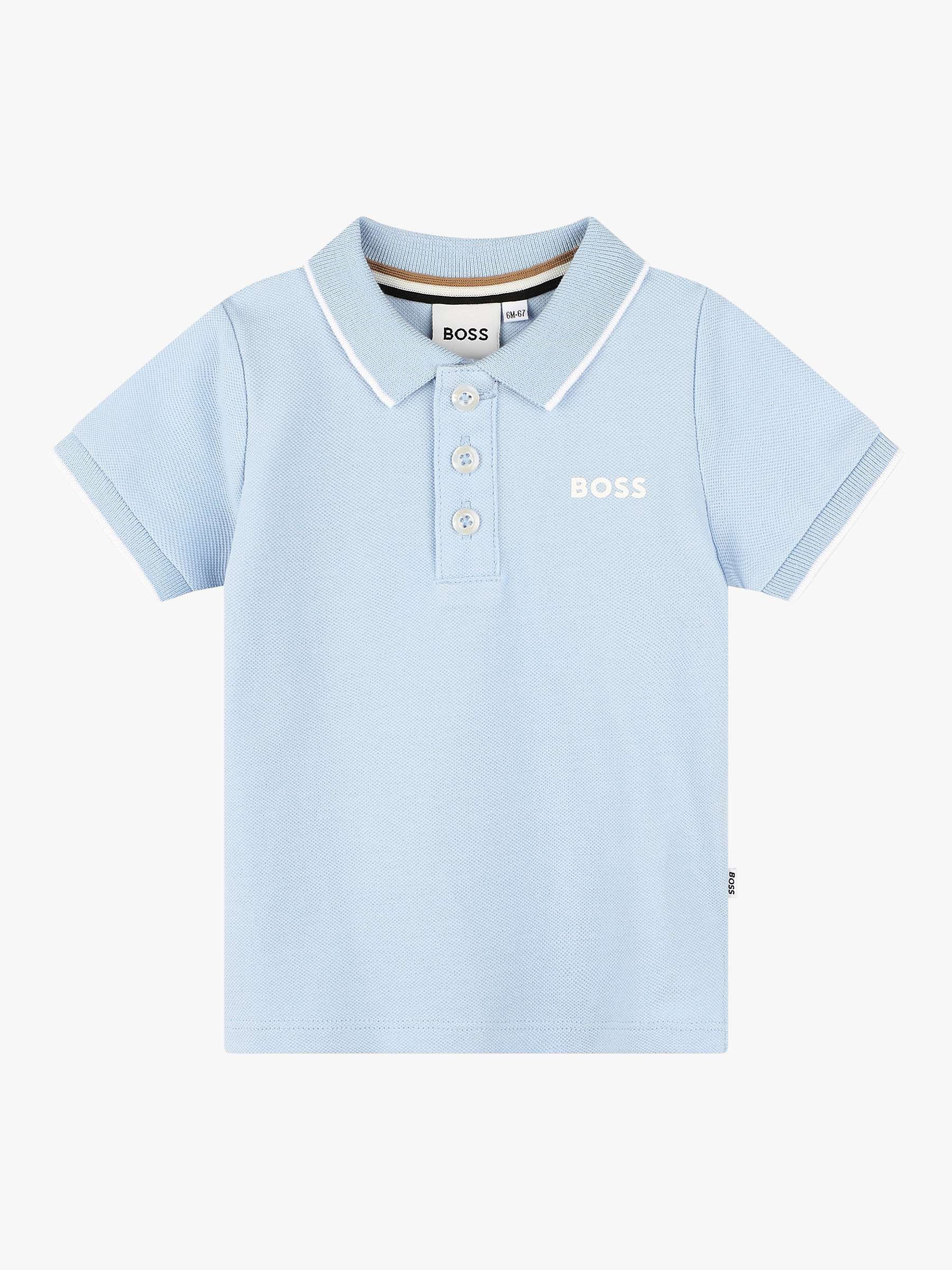 Buy BOSS Kids' Short Sleeve Polo Top Online at johnlewis.com