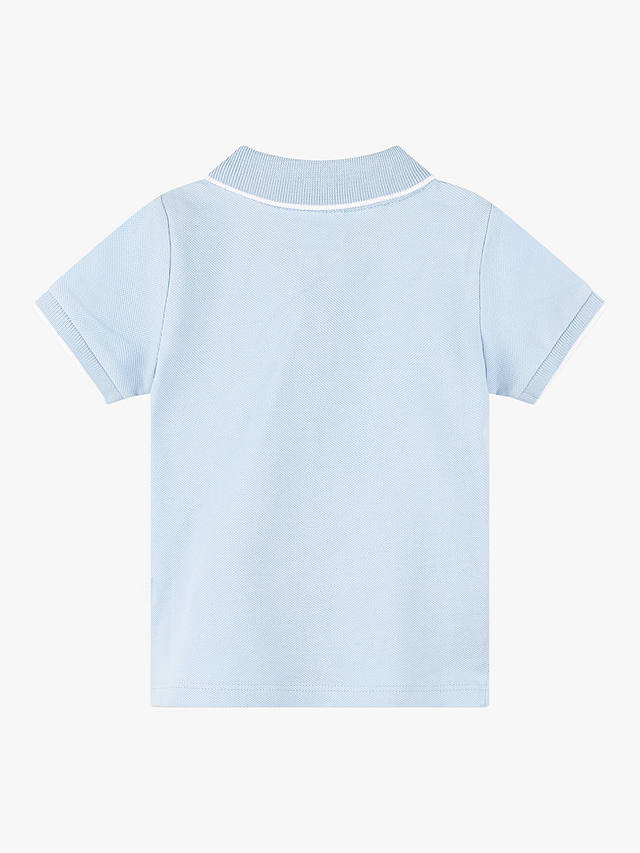 BOSS Kids' Short Sleeve Polo Top, Light Blue
