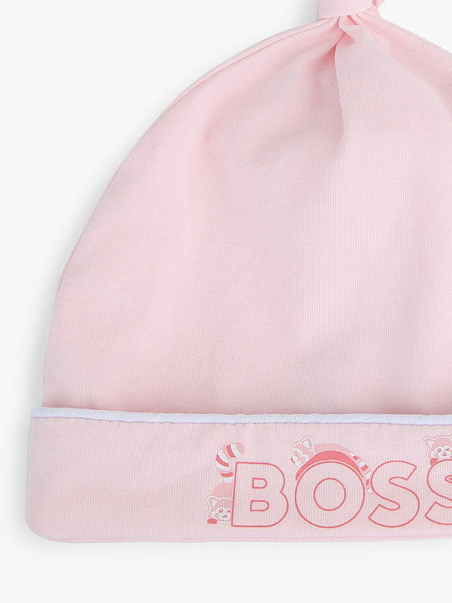 BOSS Baby Cotton Blend Pull On Hat, Pink