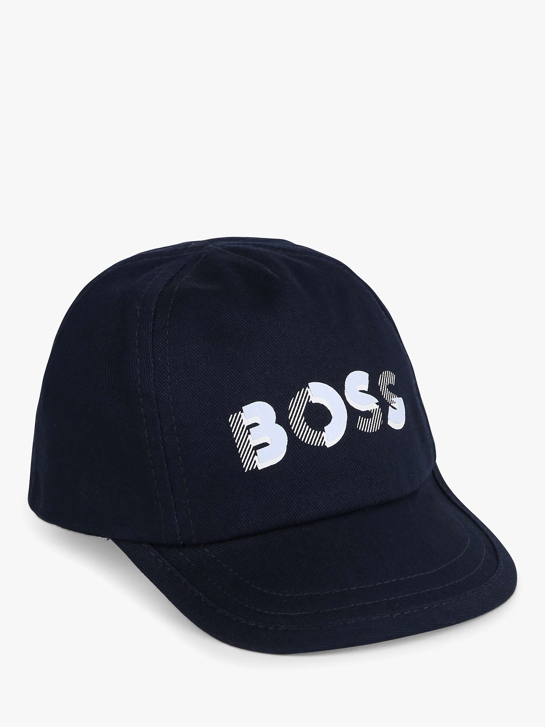 Buy BOSS Baby Cotton Baseball Hat, Black Online at johnlewis.com