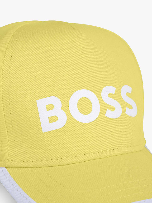 BOSS Baby Logo Embroidered Baseball Hat, Yellow
