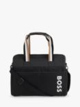 BOSS Stripe Handle Baby Changing Bag, Black