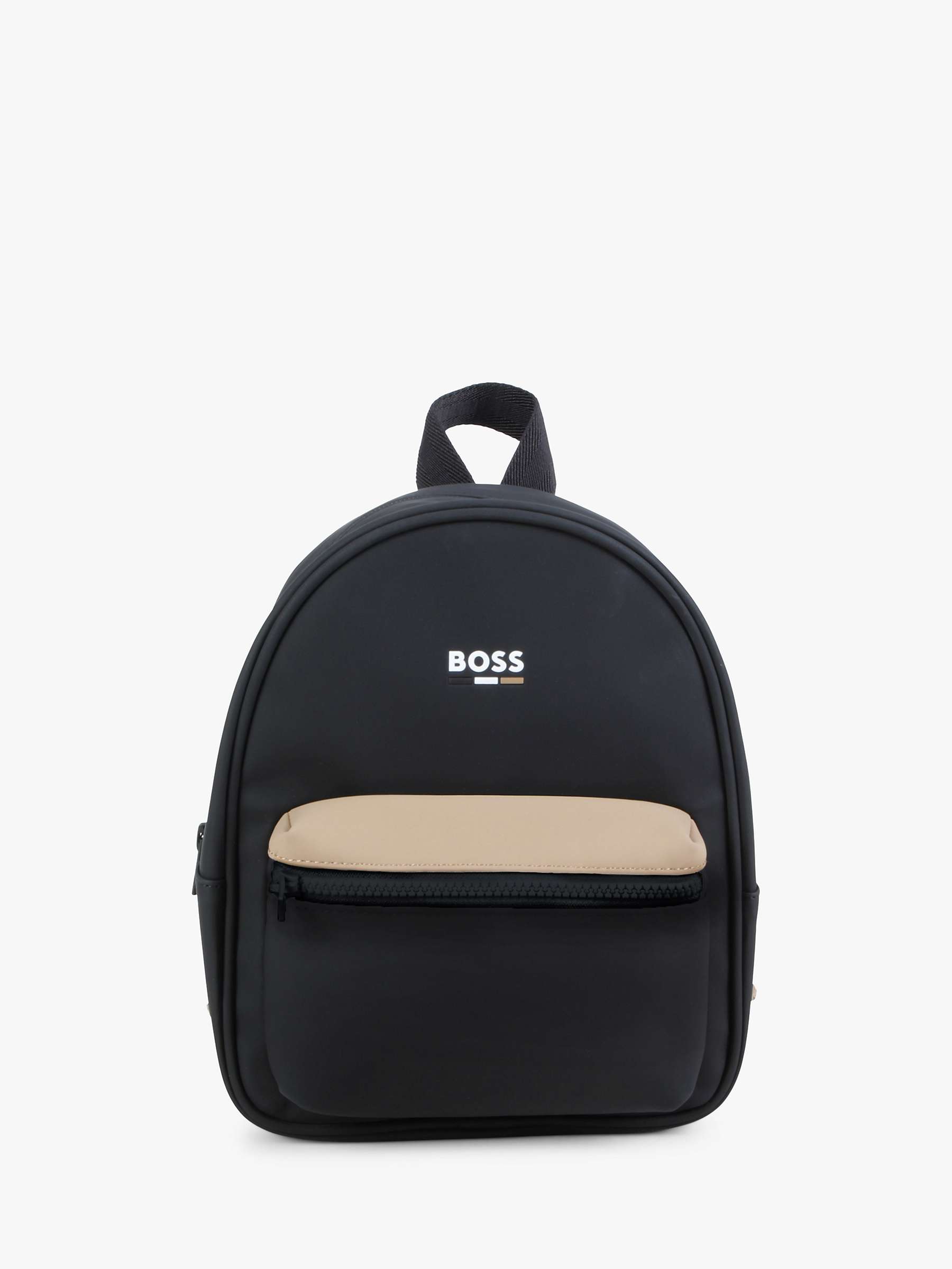 Buy BOSS Kids' Small Logo Backpack, Black Online at johnlewis.com