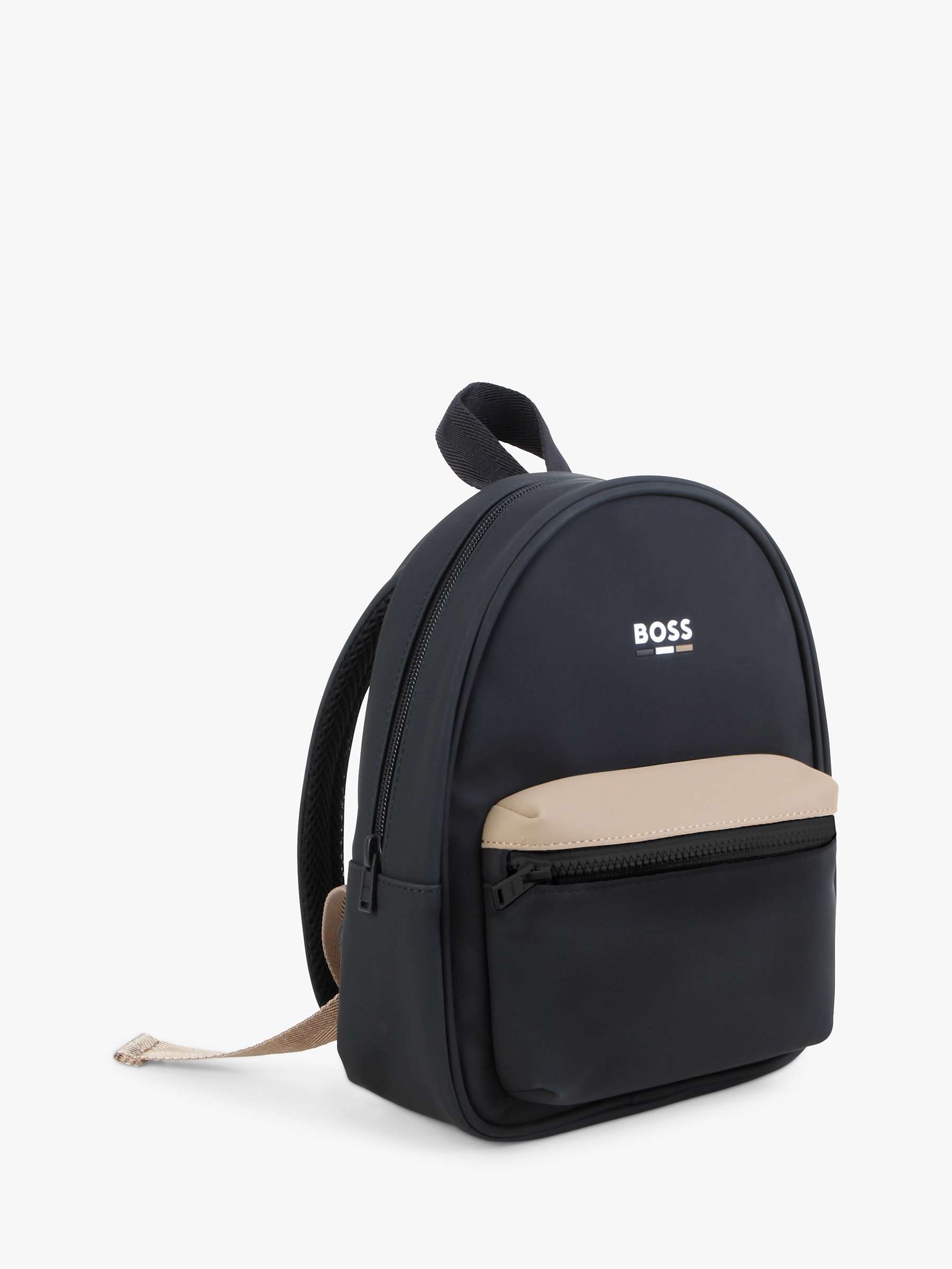 Buy BOSS Kids' Small Logo Backpack, Black Online at johnlewis.com