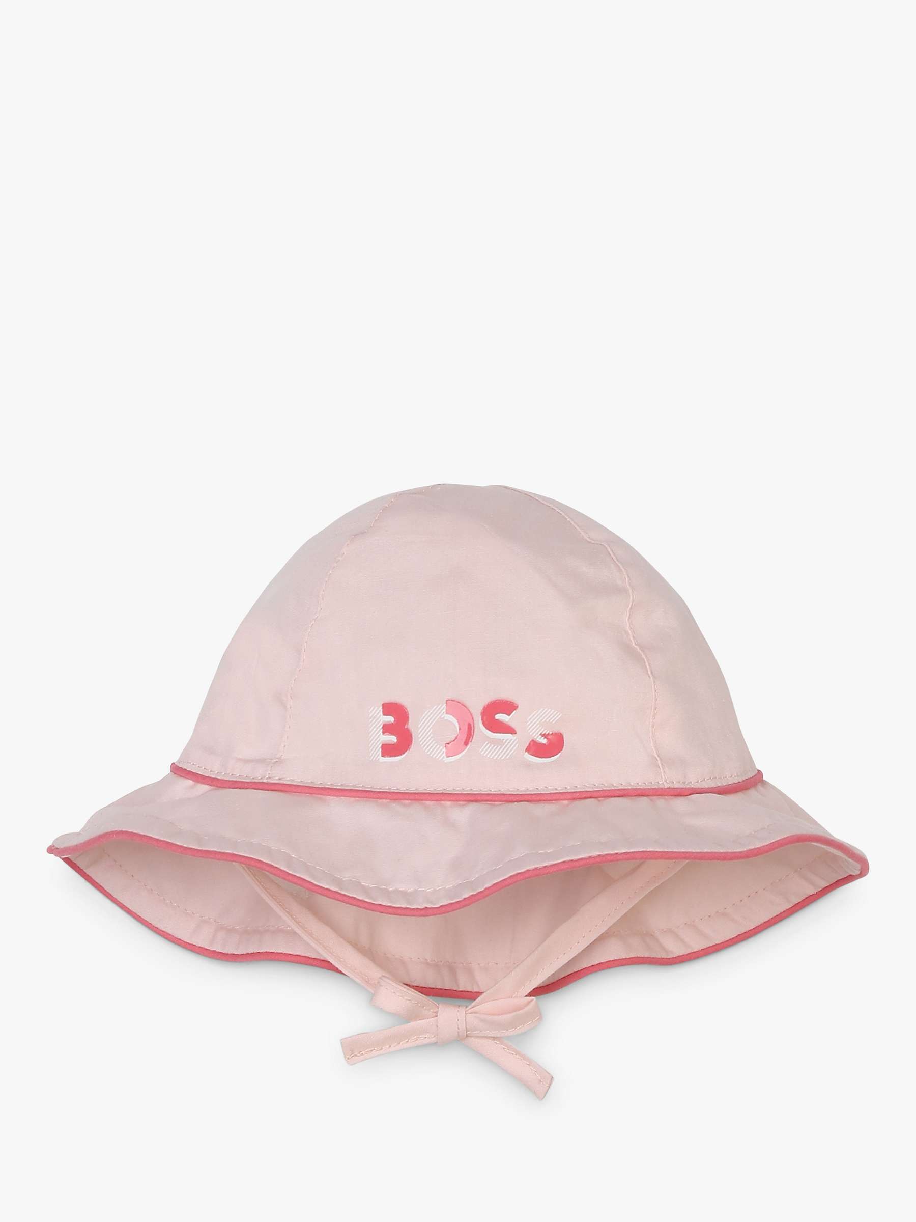 Buy BOSS Baby Bucket Hat, Pink Online at johnlewis.com