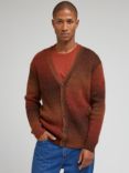 Lee Knitted Long Sleeve Cardigan, Brown
