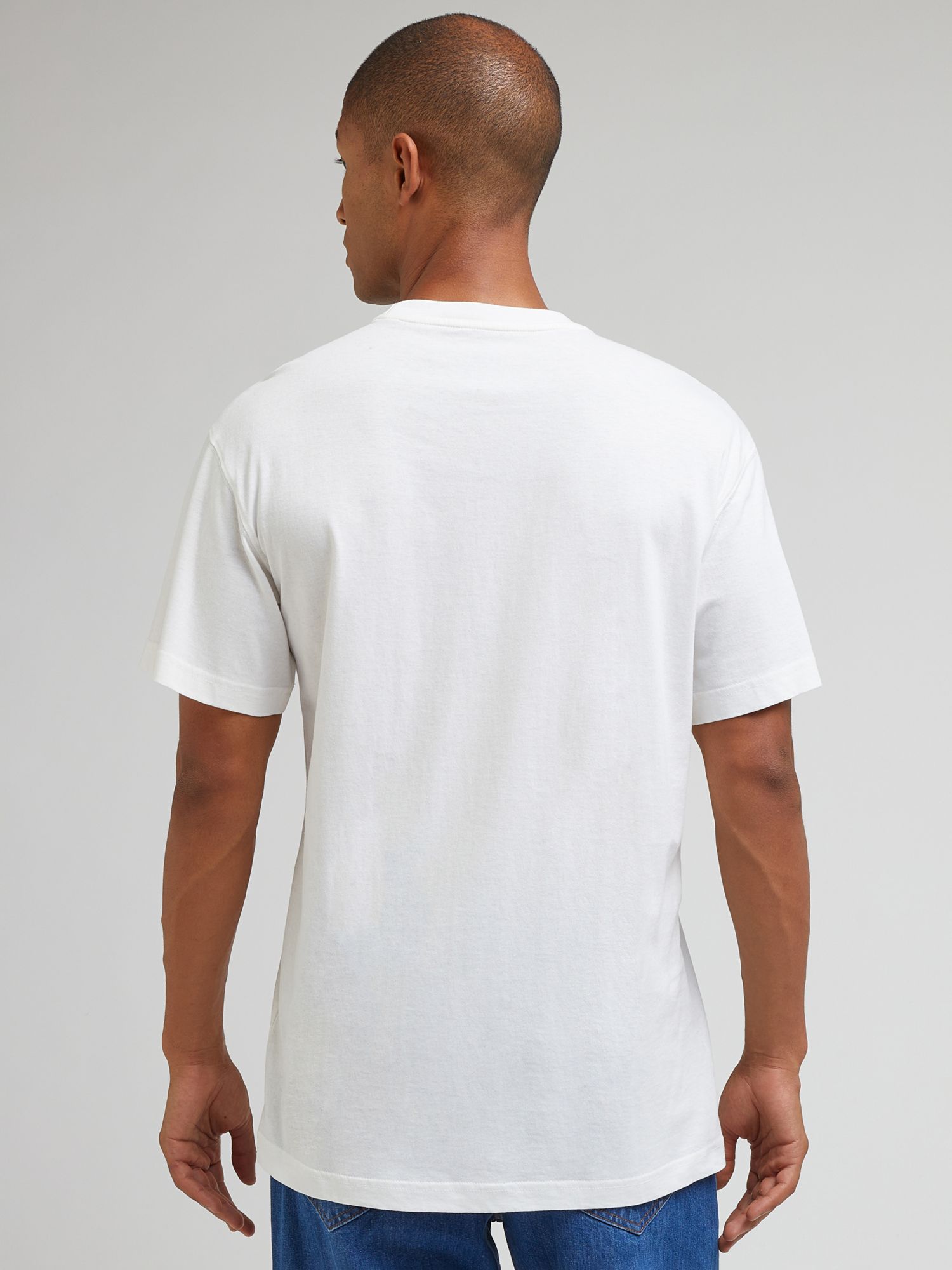 Lee Logo Short Sleeve T-Shirt, Ecru, XXL