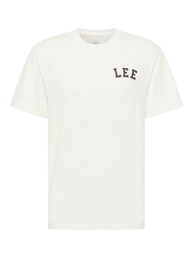 Lee Logo Short Sleeve T-Shirt, Ecru