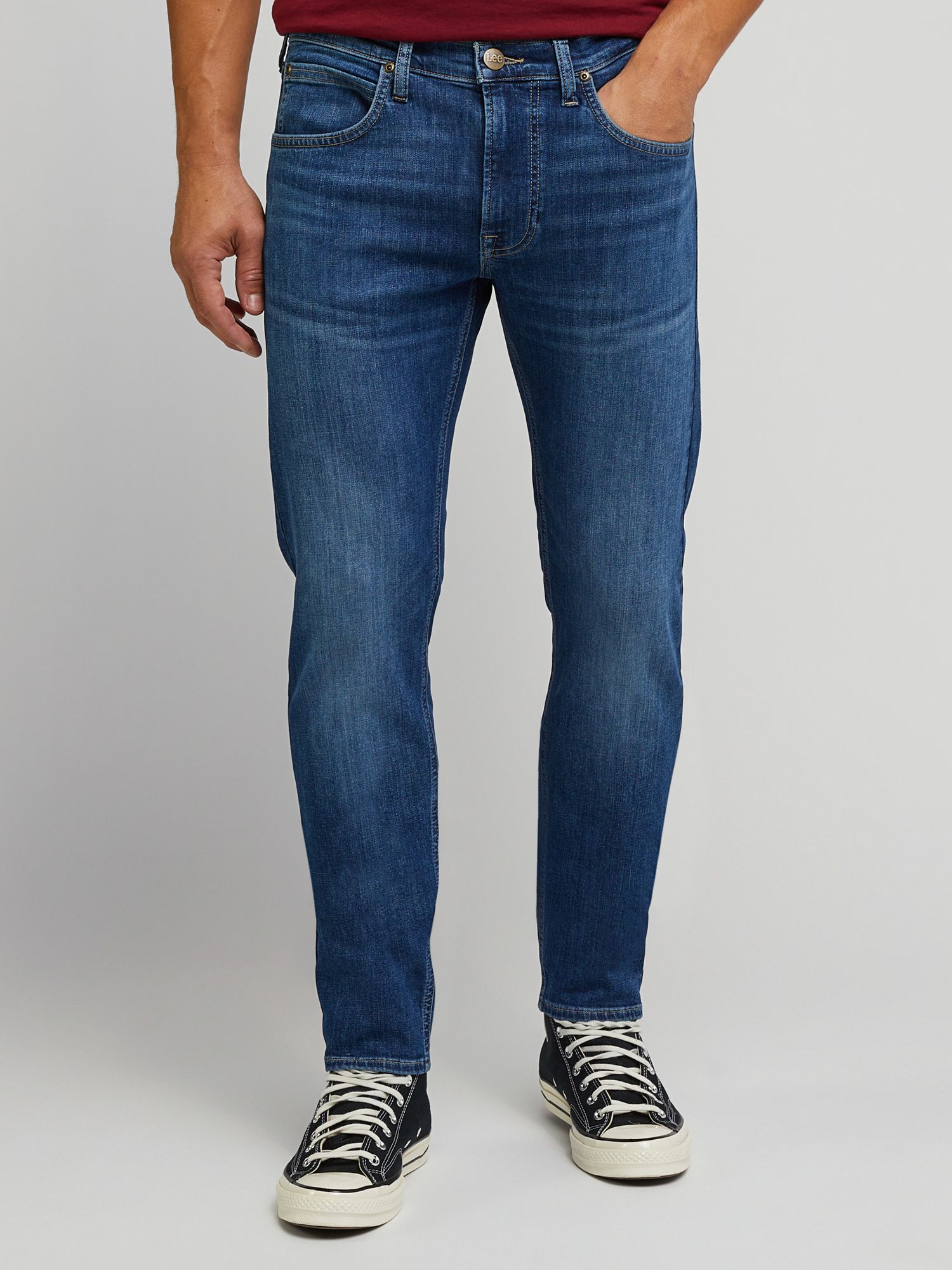 Lee Luke Slim Fit Tapered Jeans, East New York at John Lewis & Partners